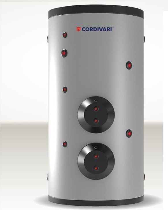 cordivari-bollitore-extra-2-wx.jpg CORDIVARI – Bollitore Polywarm Coibentato EXTRA 2 WXB con 2 SCAMBIATORI INOX 316L LT. 200 - immagine 1