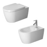 DURAVIT – SANITARI SOSPESI ME BY STARCK VASO WC RIMLESS + SEDILE RALLENTATO + BIDET MONOFORO