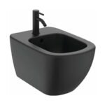 IDEAL STANDARD – Bidet monoforo Sospeso TESI con fissaggi nascosti colore NERO OPACO