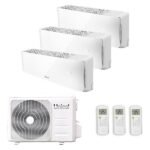 UNICAL – CLIMATIZZATORE INVERTER TRIAL AIR CRISTAL KMUN 10HI+10HI+13HI KMX4 28HE GAS R32 WI-FI READY