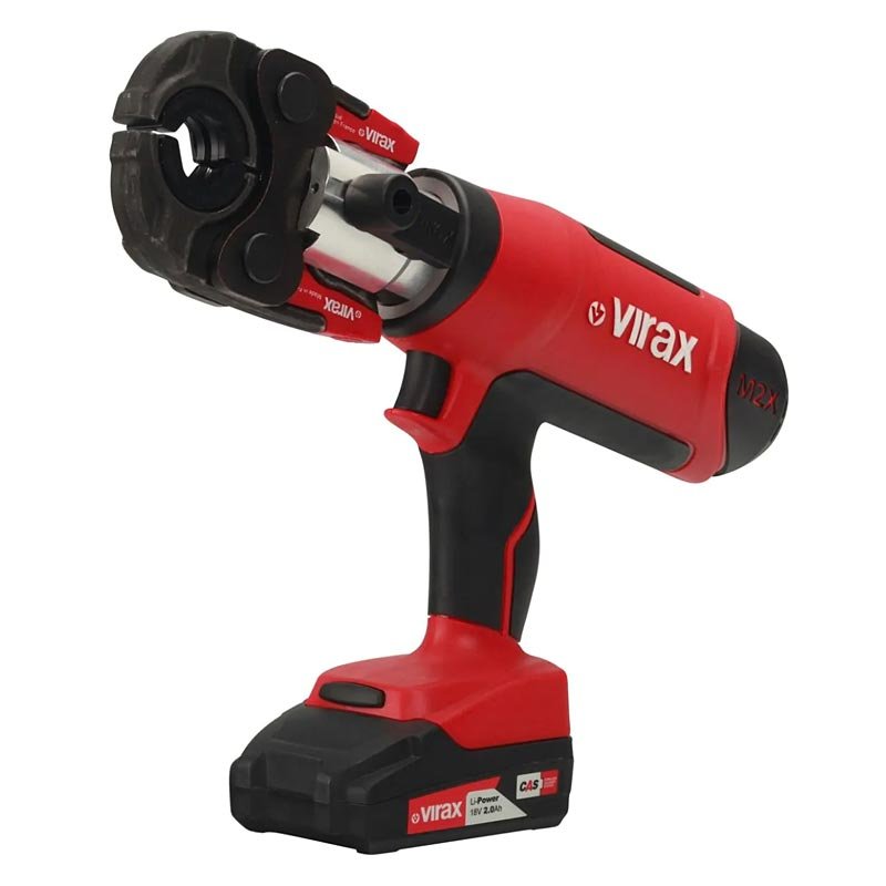 virax-pressatrice-viper-m2x-18v-con-carica-batterie-e-inserti-th16-th20-th26.jpg VIRAX – Pressatrice VIPER M2X 18v con Carica Batterie e inserti TH16/TH20/TH26 - immagine 1